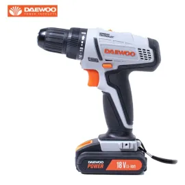Акумулаторен винтоверт DAEWOO DALD180Q, 18 V, 1.5 Ah, 36 Nm, с батерия и зарядно.