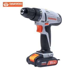 Акумулаторен винтоверт DAEWOO DALD180Q, 18 V, 1.5 Ah, 36 Nm, с батерия и зарядно.