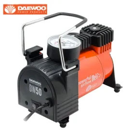 Мини компресор за автомобил DAEWOO DW50, 12 V, 50 л/мин, 7.5 бара