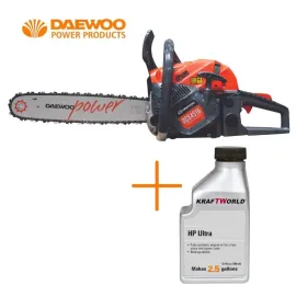 Бензинова резачка за дърва DAEWOO DCS4516, 2.3 к.с., 40 см + моторно масло 1л. KraftWorld