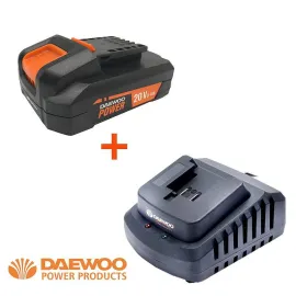 Акумулаторна батерия UNI-BAT DAEWOO START PACK-LI1 DALB-20-1, 20 V, 2 Ah + зарядно устройство DAEWOO DALCH-25-1, 21 V, 2.5 A