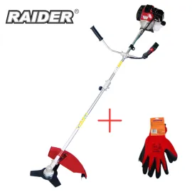 Бензинов тример Raider RD-GBC22, 1.5 kW, 25.5/44 см, с корда и нож + Квадратна корда Raider, 2.40 мм х 15 м