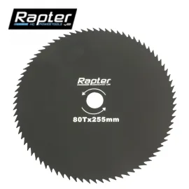 Диск за бензинов тример Rapter RR44441, 80 зъба, 255 мм