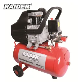 Монофазен компресор Raider RD-AC04O, 1500 W, 195 л/м, 24 л