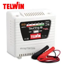 Зарядно устройство TELWIN Touring 15 TN807592 / 12-24 V, бял/