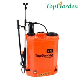 Акумулаторна пръскачка с възможност за ръчна употреба TopGarden TGP02, 12 V, 16 л, 5.5 бара, с батерия и зарядно