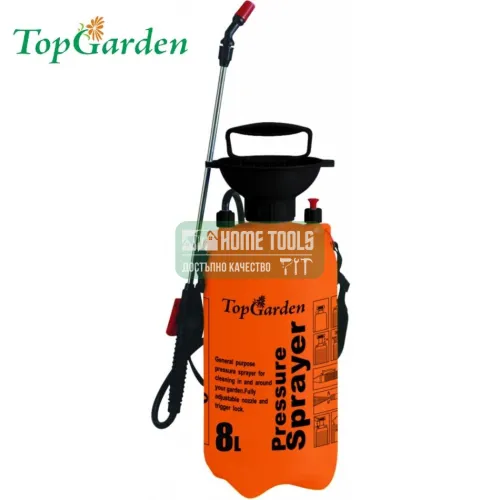 Ръчна пръскачка Topgarden, 8 л, подходяща за дезинфекция
