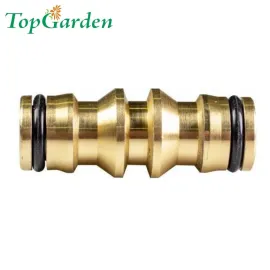 Месингов разклонител за конектори TopGarden, двупосочен