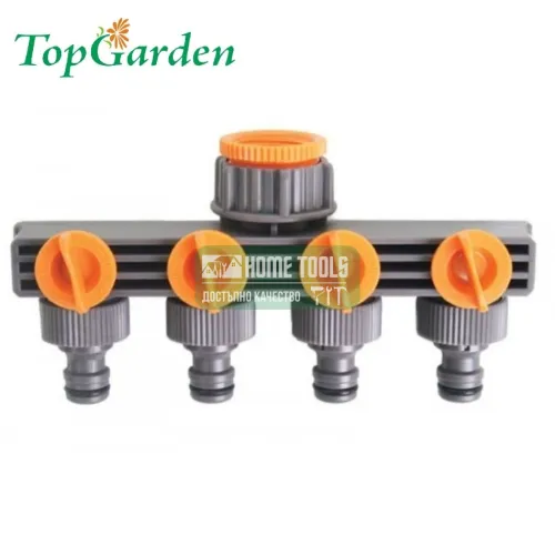 Разклонител 4 изхода със стоп Topgarden 1/2-3/4