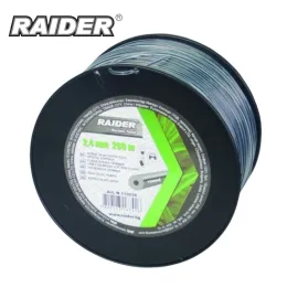 Корда за косачка и тример Raider, 2.40 мм х 260 м, кръгла усилена