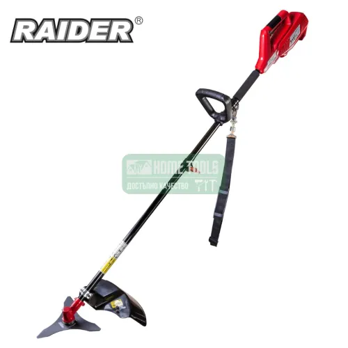 Електрически тример Raider RD-EBC06, 1.2 kW, 42 см, с корда и нож, сгъваем