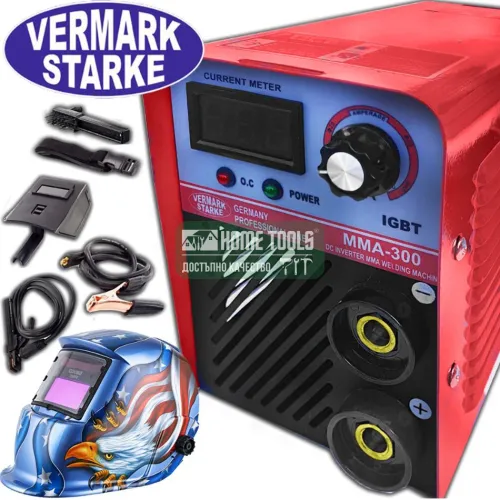 Инверторен Електрожен 300А + Соларен шлем Vermark Starke Немски