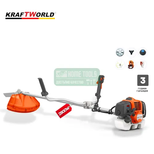 Бензинова моторна коса (тример), 74 куб. см, 5.5hp, KraftWorld