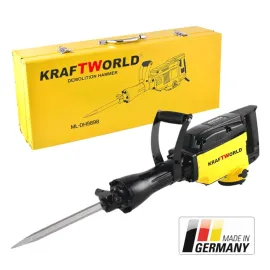 Професионален къртач KRAFTWORLD за мащабни проекти 65А , 220V, 3800W
