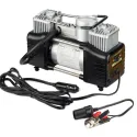 Двуцилиндров компресор за гуми 12V, с комплект инструменти