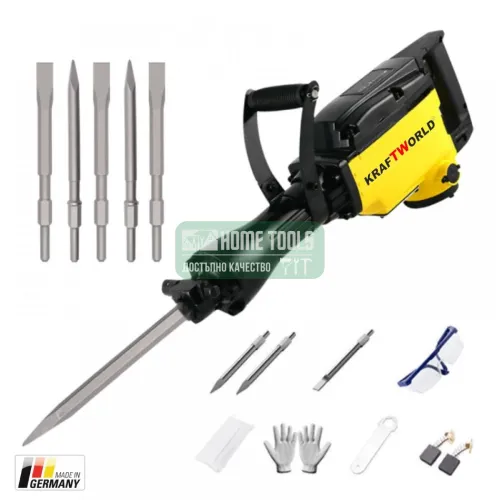 Професионален къртач KRAFTWORLD за мащабни проекти 65А , 220V, 3800W Професионален къртач KRAFTWORLD за мащабни проекти 65А , 220V, 3800W