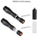 Мощен акумулаторен фенер с CREE LED диод 2500W ZOOM T6