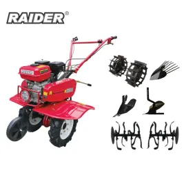 Мотофреза Raider RD-T03, 5.2 kW, 2+1 скорости, 500-1000 мм, 6 в 1