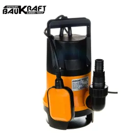 Потопяема водна помпа за мръсна вода Baukraft BK-WP30, 400 W, 5 м, 125 л/мин.