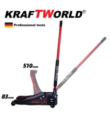 Немски нископрофилен крик KraftWorld 4 тона с две помпи 