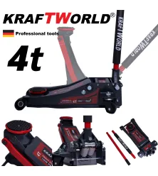 Немски нископрофилен крик KraftWorld 4 тона с две помпи 