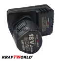 Немски Акумулаторен винтоверт KraftWorld 18V + вложки и удължение