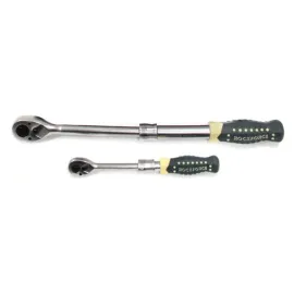  Куфар гедоре с разтегателни тресчотки, ROCK FORCE, 108 части, CR-V, Cr-Mo, 1/2" и 1/4" 
