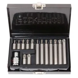 Комплект битове 10мм TORX - 15части RockForce