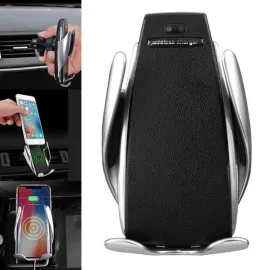 Безжично зарядно за телефон 10W Fast Wireless Charger S5 - универсална стойка за кола
