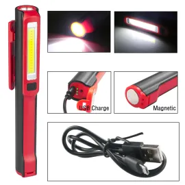 Акумулаторна LED лампа 3W COB + 1W LED