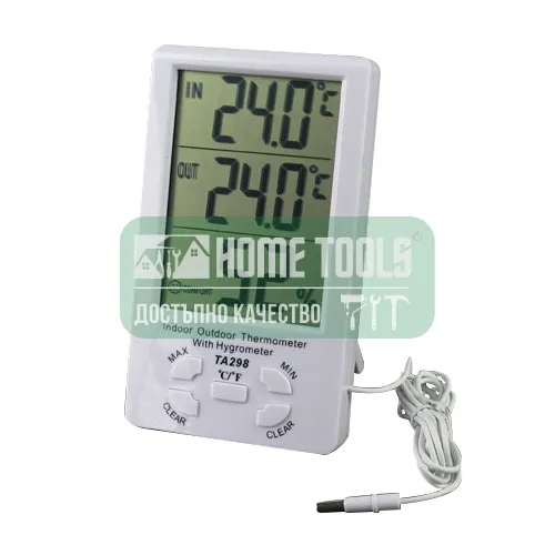 Термометър, Хидрометър и часовник 3 в 1 - модел AT TA298