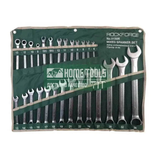 Комбиниран к-т ключюве Rock Force 27 части 6-36мм Комбиниран к-т ключюве Rock Force 27 части 6-36мм