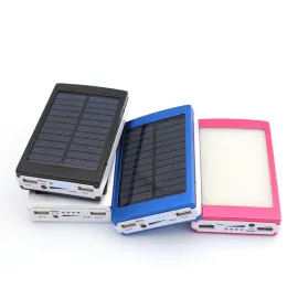 Соларна Преносима батерия 50000mAh с 20 LED диода и 2 USB изхода 