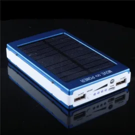 Соларна Преносима батерия 50000mAh с 20 LED диода и 2 USB изхода 