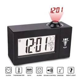 Мултифункионален Будилник с проектор - часовник